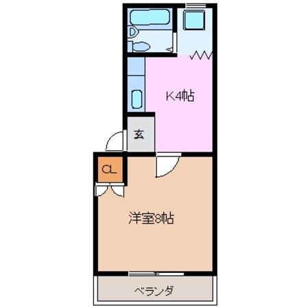 中川原駅 徒歩13分 2階の物件間取画像